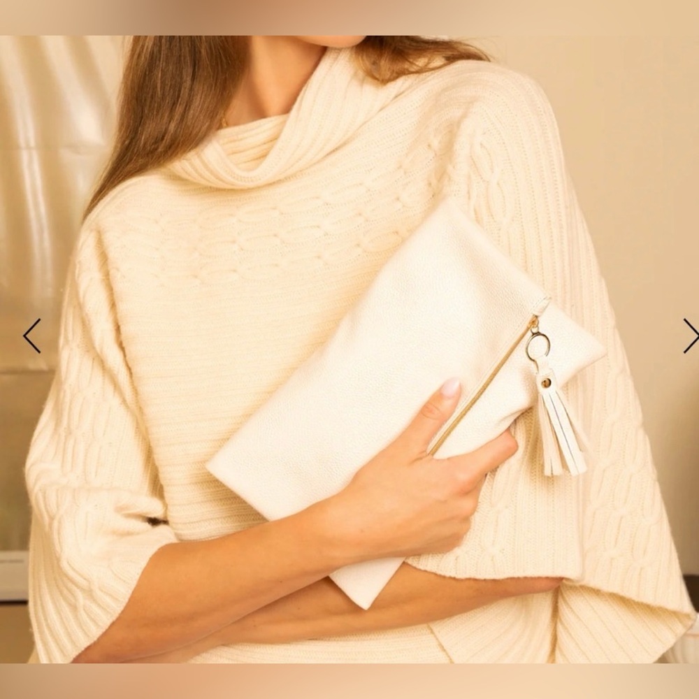 Rachel Miriam Clutch Purse with Tassle - Picture 3 of 8